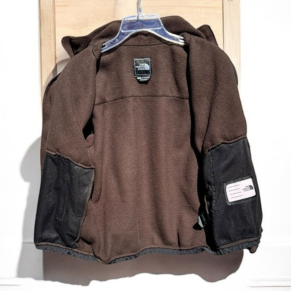 🌻The North Face Denali Brown & Black Full-Zip Fleece Jacket Youth Boys' Size L - Picture 6 of 9